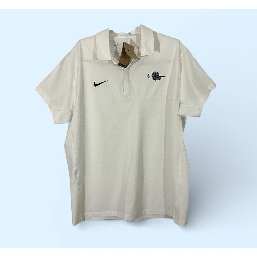 NIKE DRI FIT GOLF POLO MENS XXL WHITE LIGHTWEIGHT NEW!!